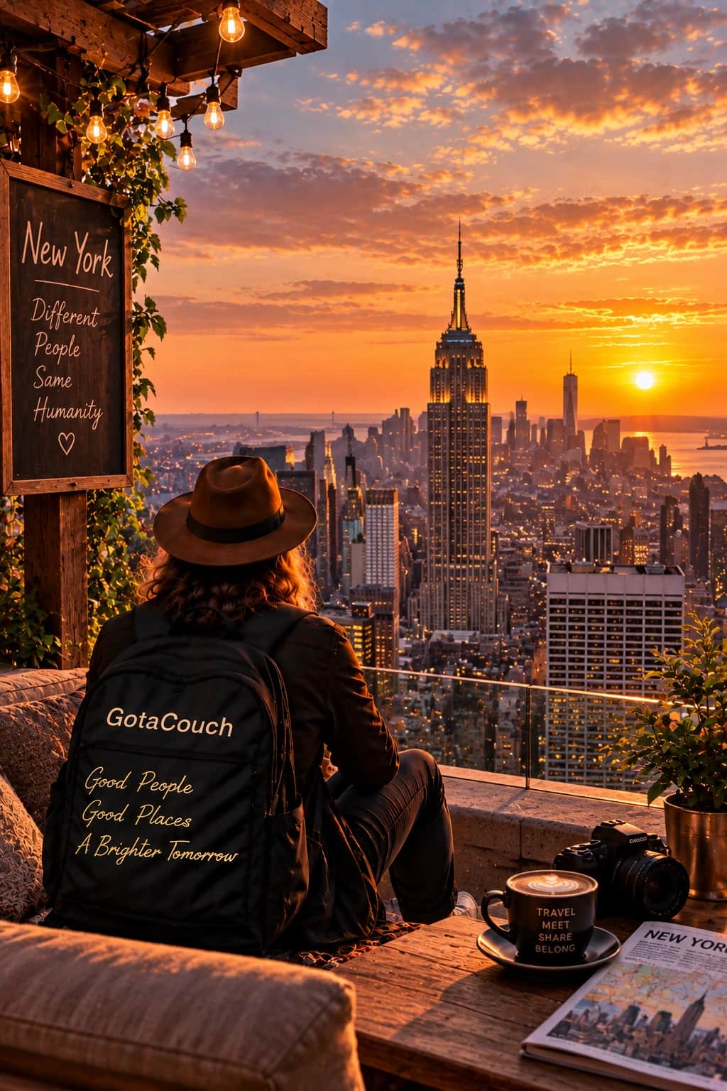 The Empire State Building and the New York skyline