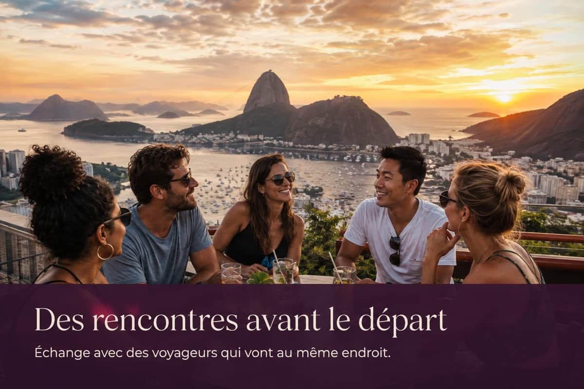 Meet people before you leave — connect with travelers heading the same way.