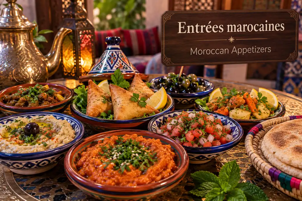 Assortiment de salades marocaines