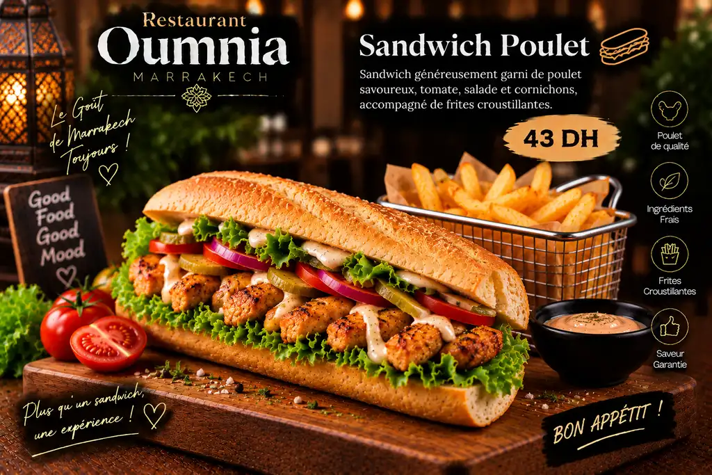 Sandwich Poulet 🍗